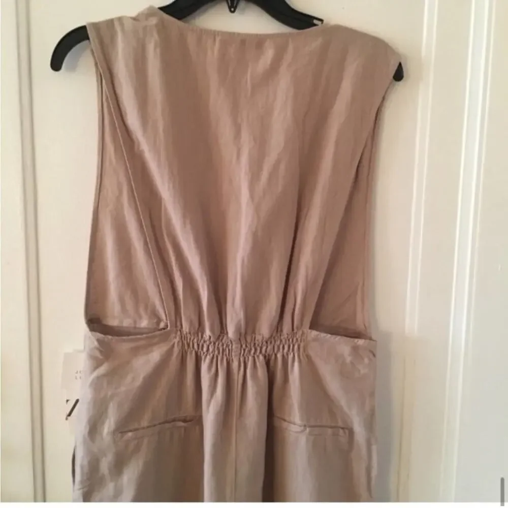 Zara Gathered Jumpsuit with Straps Size Small